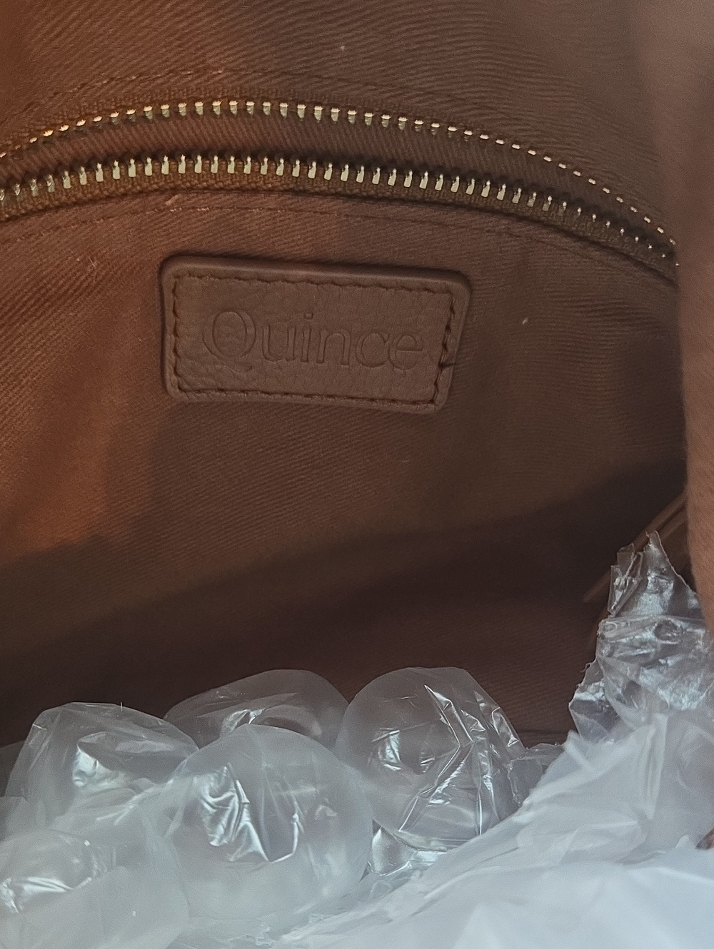 Quince Sloane Handwoven Shoulder Bag - Cognac 🤎 - Picture 4 of 7